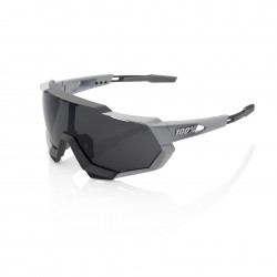 100% Speedtrap Sunglasses - Soft Tact Stone Grey/Smoke