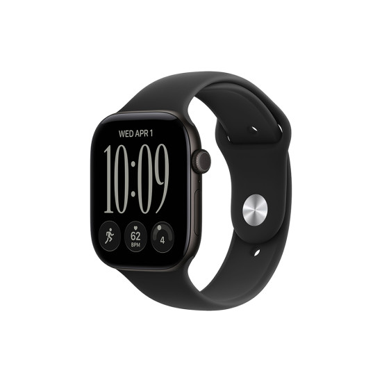 Apple Watch Series 12 GPS Black Aluminium Case with Black Sport Band