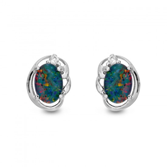 Wellington Jeweller - Precious Triplet Opal Earrings
